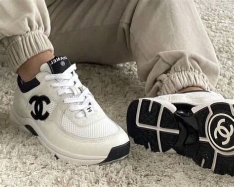 ebay chanel black white sneaker|chanel sneakers price.